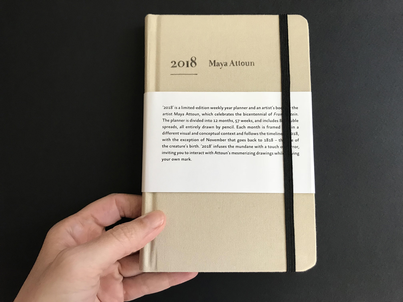 Maya Attoun 2018 weekly year planner and artist book
