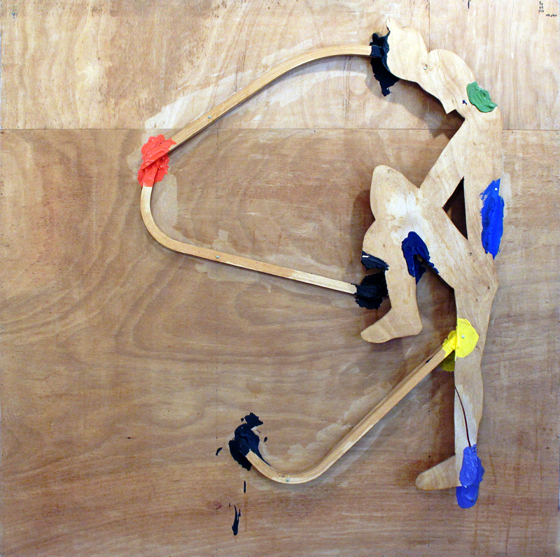 Art and Language, 1997, acrylic and wood strips on wood, 160x160x13cm