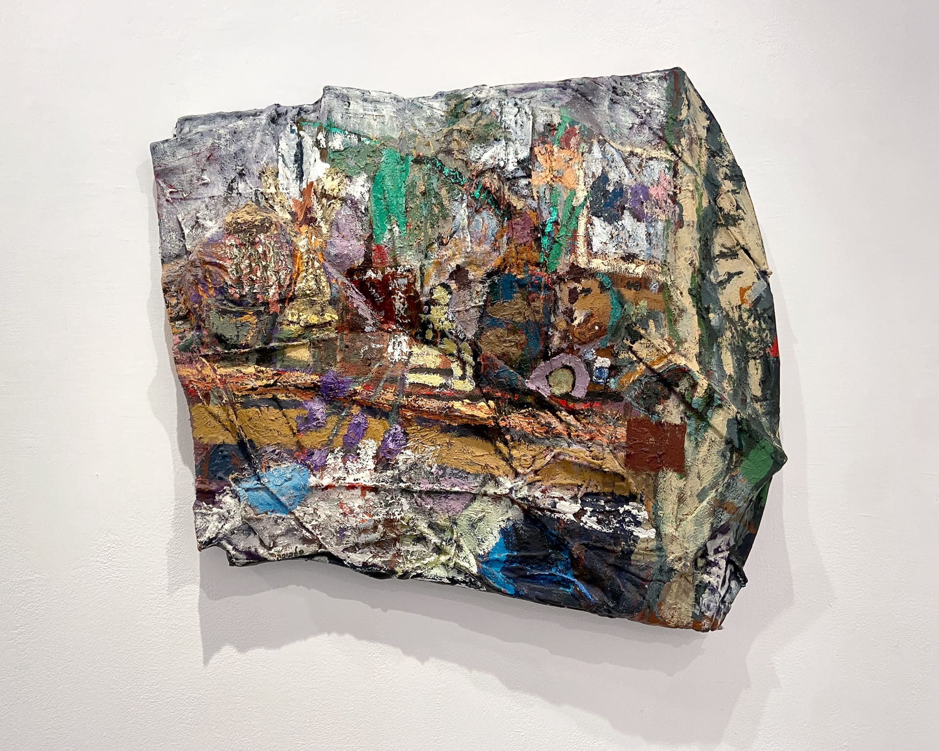 Pesach Slabosky, Big Still Life, 2017-2018, mixed media, 110x94x15 cm
