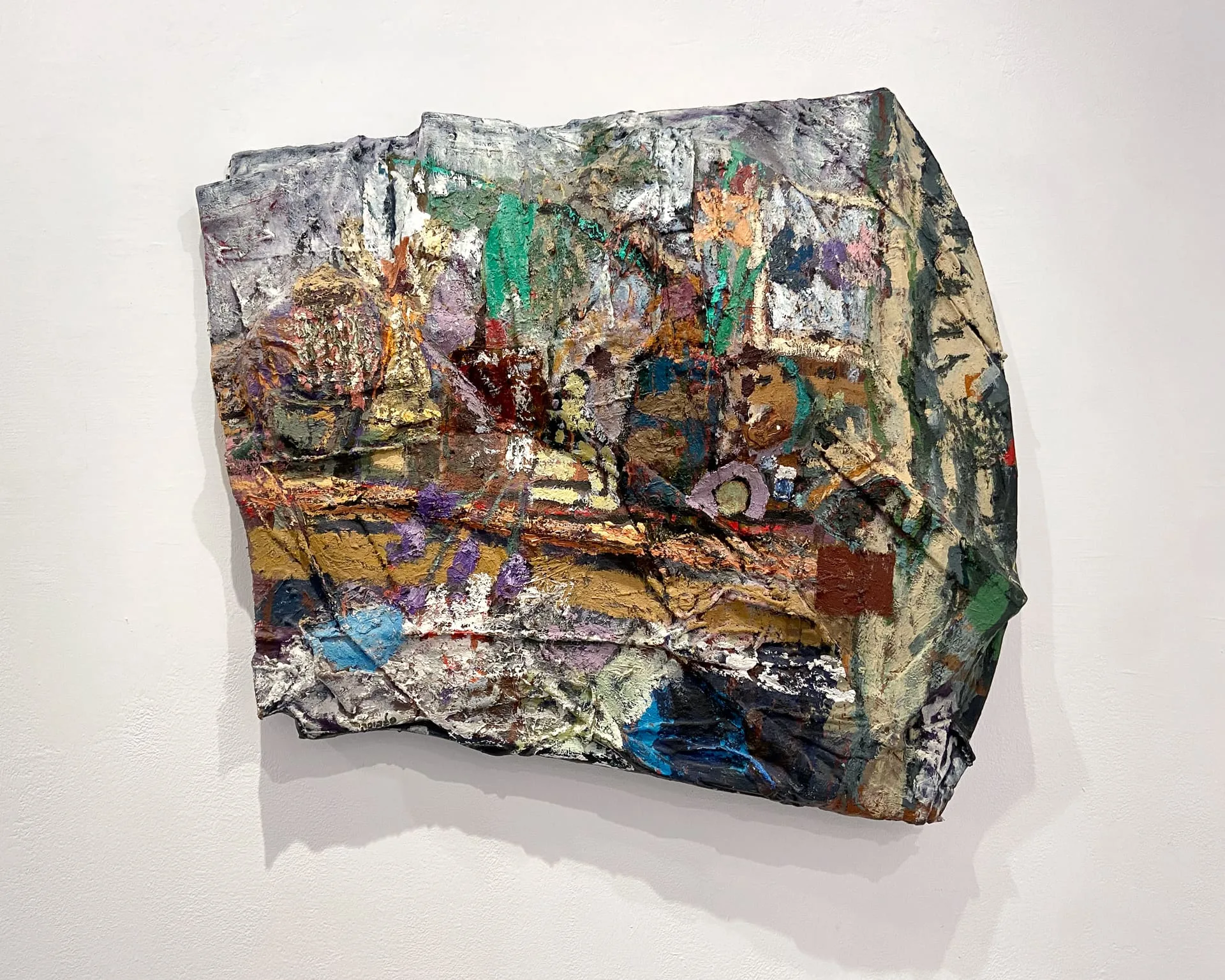 Pesach Slabosky, Big Still Life, 2017-2018, mixed media, 110x94x15 cm