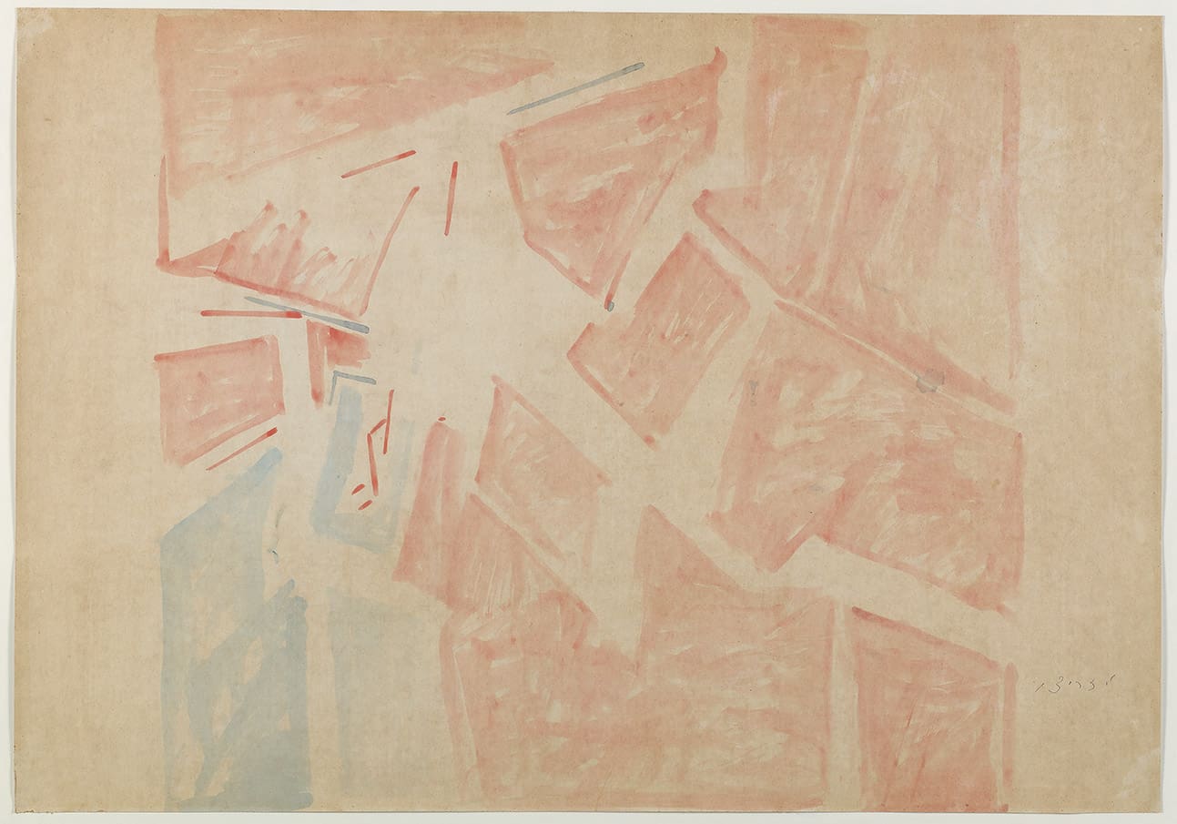 Joseph Zaritsky, Yehiam, 1950’s, watercolor on paper, 68x97.5