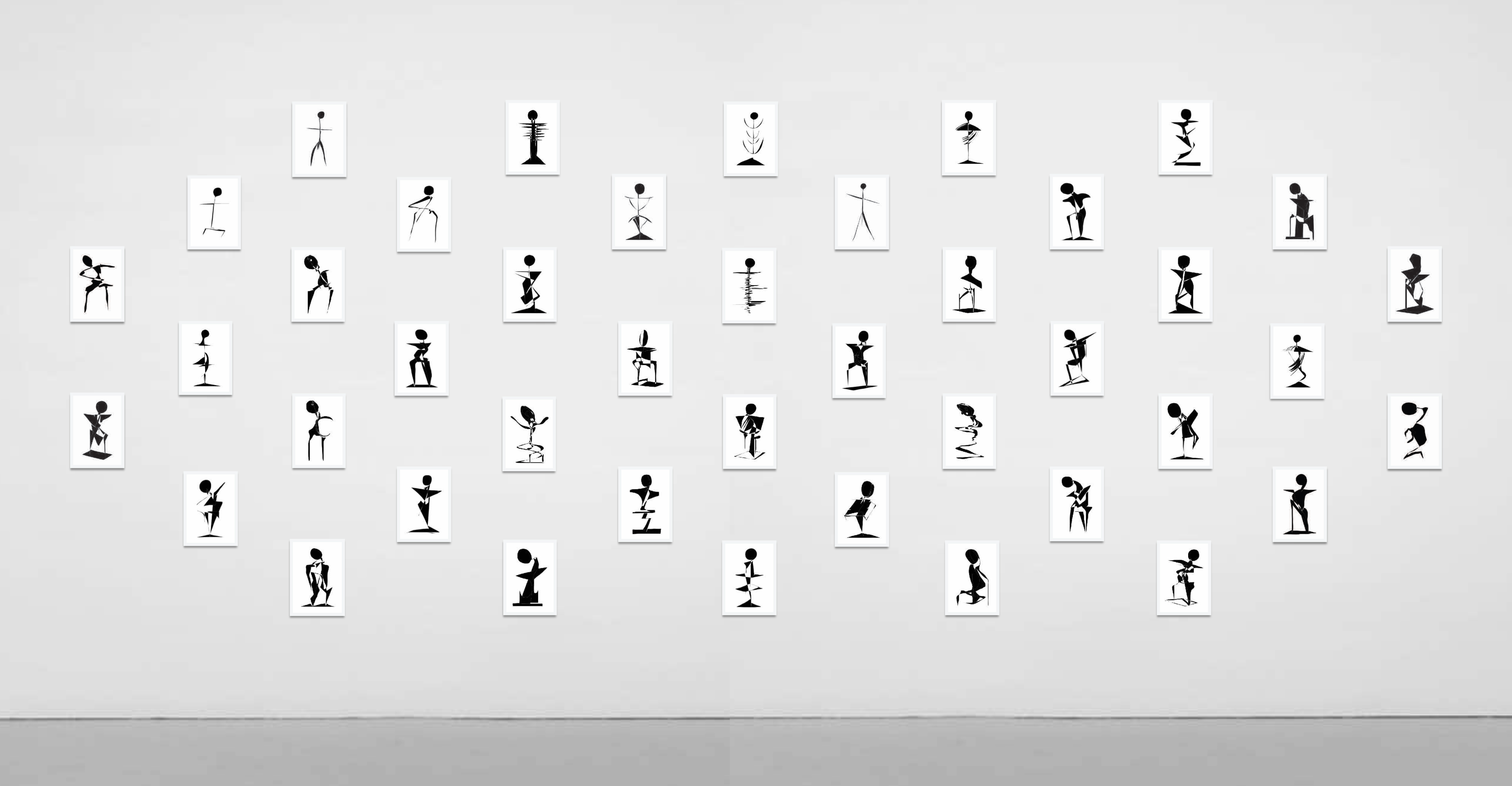 Malachi Sgan-Cohen, Phantoms of Modernism (“Geometry of Fear”), Digital Drawings, 2012-15