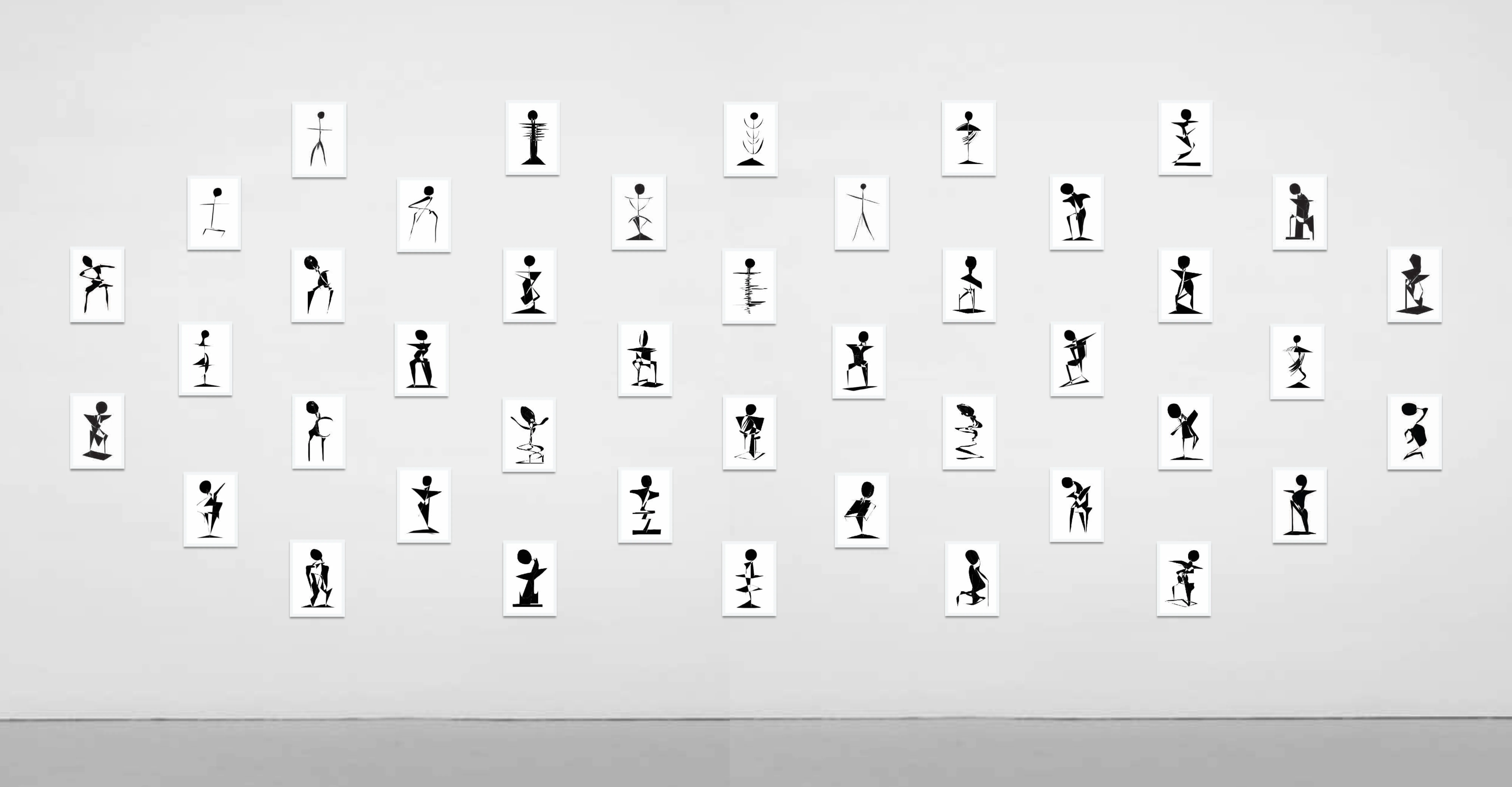 Malachi Sgan-Cohen, Phantoms of Modernism (“Geometry of Fear”), Digital Drawings, 2012-15