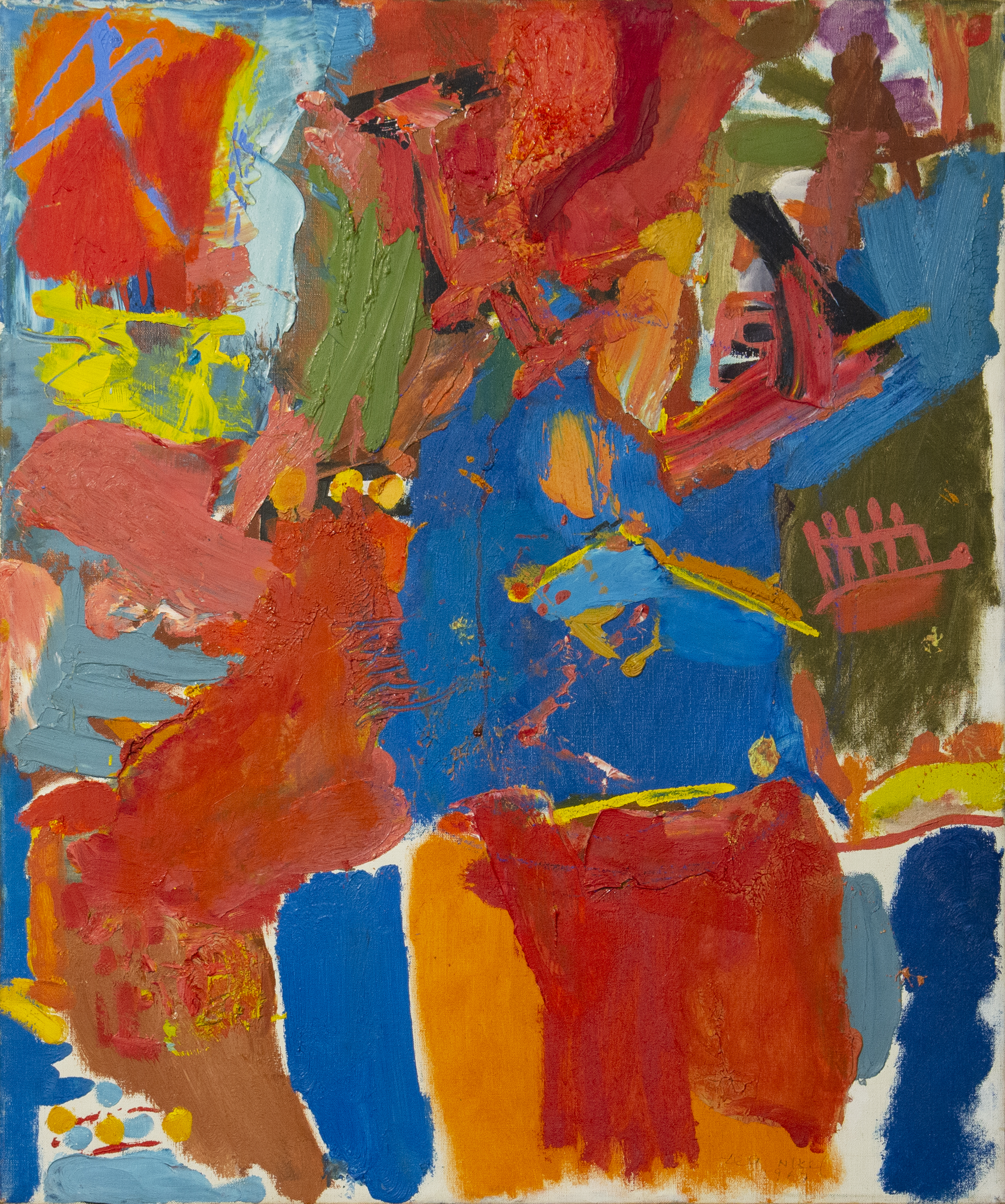Lea Nikel, Untitled, 1967, oil on canvas, 56x66 cm