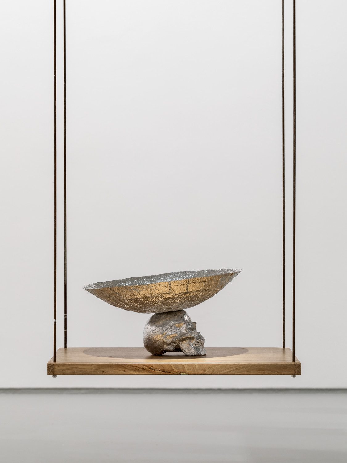 Skull, 2022, aluminium, 60 cm diameter 