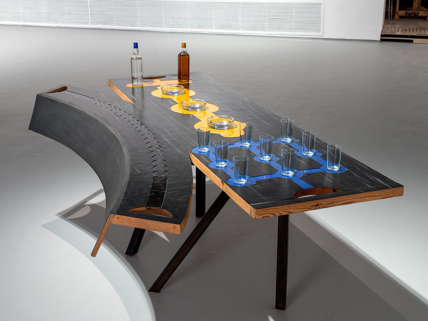 The Table As It Is, 1989, mixed media, 114.5 x 243 x 120.5 cm